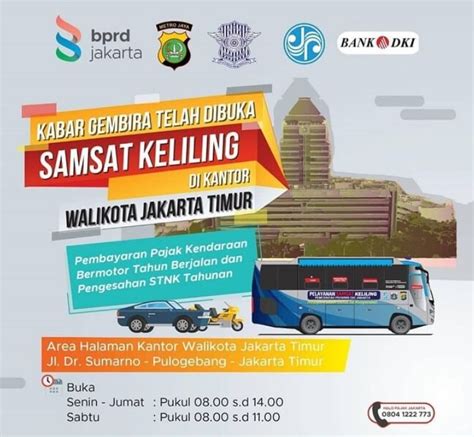 Alamat Dan Kantor Samsat Jakarta Timur Info Samsat Keliling Dan Online