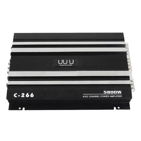 W C Rms Channel Powerful Car Amplifier Audio Power Stereo