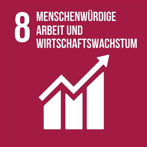 Sdg Menschenw Rdige Arbeit Und Wirtschaftswachstum Pluswert