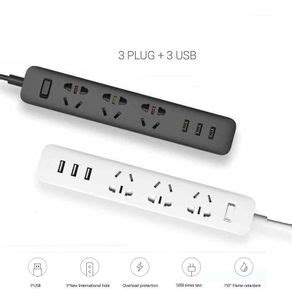 Pilihan Stop Kontak Mi Smart Power Strip Colokan Adaptor 3 Usb Port