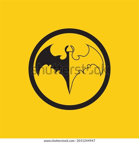 Vector Illustration Black Bat Logo On Stock Vector Royalty Free