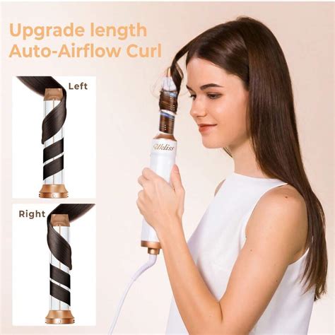 UKLISS 6 In 1 Airstyler Set 1000W Hairstyler Curling Iron Hair Dryer