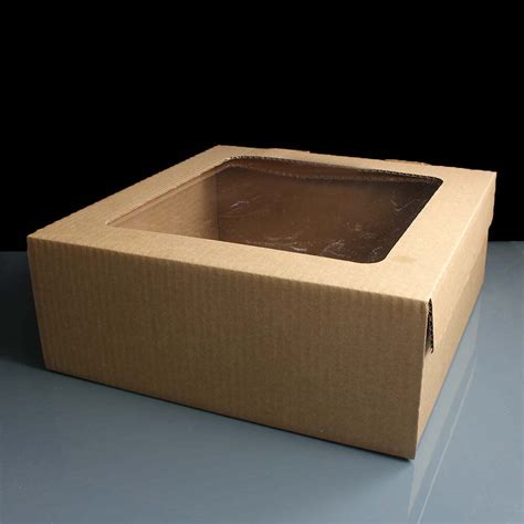 Heavy Duty X X Inch Kraft Cake Box With Film Window