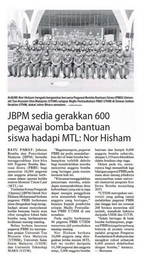 Liputan Berita Uthm November Berita Uthm