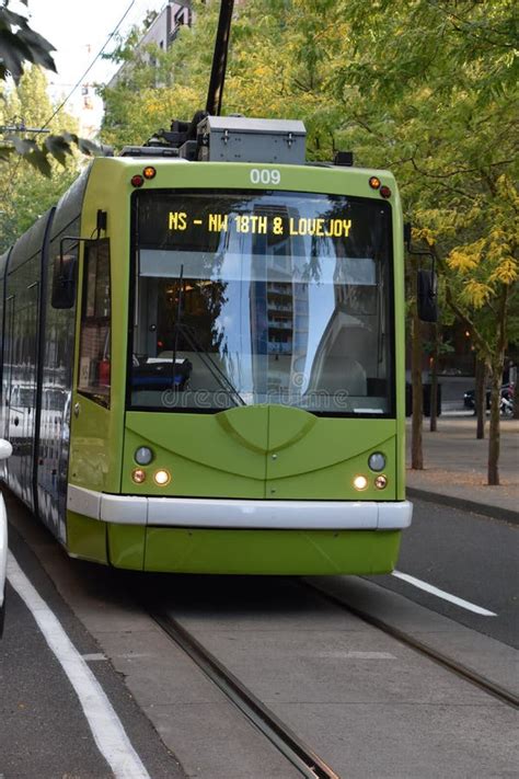 MAX Light Rail Streetcar In Portland, Oregon Editorial Photography ...