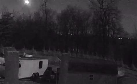 Virginia Security Camera Captures Fireball Streaking Across Sky