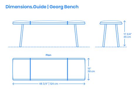 Bench Dimensions & Drawings | Dimensions.Guide