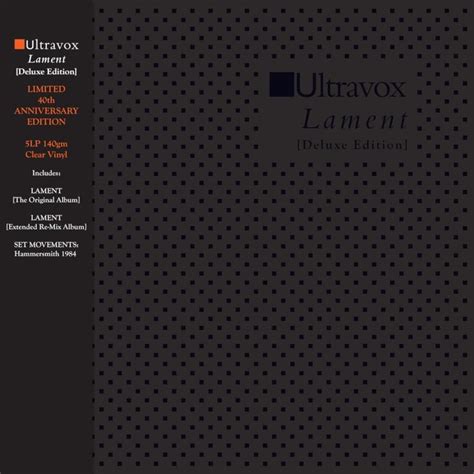 Ultravox Lament On SDE Exclusive Blu Ray Audio SuperDeluxeEdition