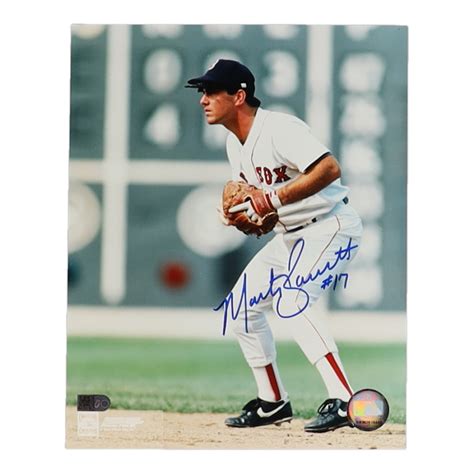 Marty Barrett Signed Red Sox X Photo Aiv Mlb Pristine Auction