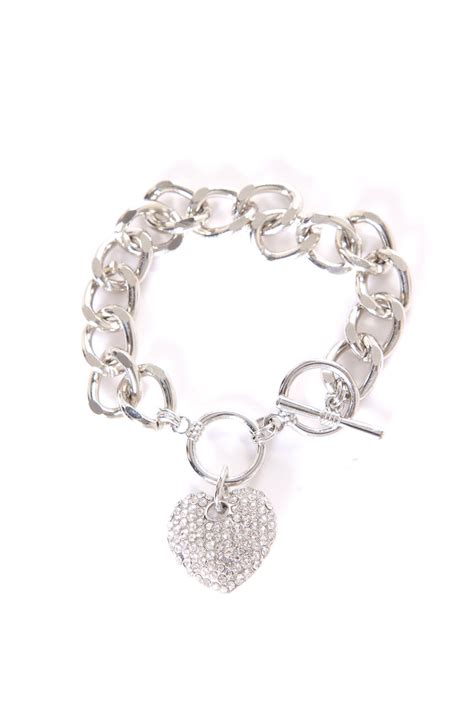 True Love Bracelet Silver Fashion Nova Jewelry Fashion Nova