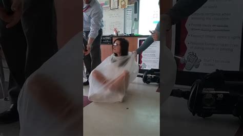 Vacuum Sealing A Girl In A Garbage Bag During Sci Class YouTube