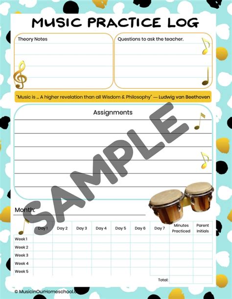 Music Practice Assignment Sheets - Etsy Canada