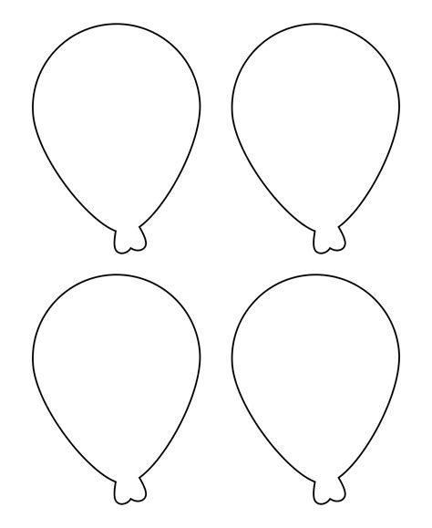 Balloon Template Free Printable Free Printable