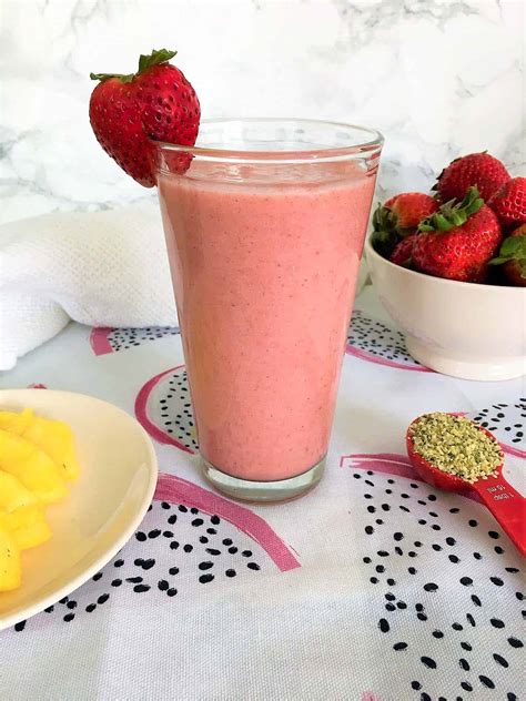 Strawberry Pineapple Smoothie This Healthy Kitchen