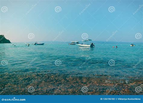 Afytos beach, Greece stock photo. Image of coastline - 126196182