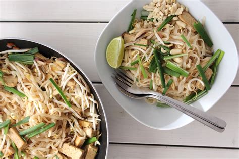 Taste The World Pad Thai With Tofu Mushrooms Vegan Recipe Minamade