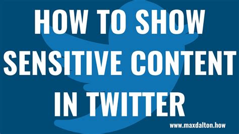 How To Show Sensitive Content On Twitter YouTube