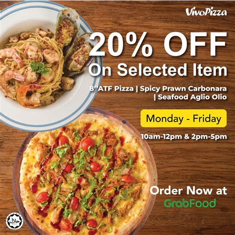 Jan Onward Vivo Pizza Off Promo On Grabfood