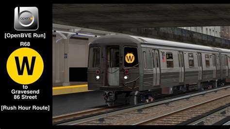 OpenBVE RP Multiplayer NYC Subway R68 W Train From Ditmars Blvd To 86