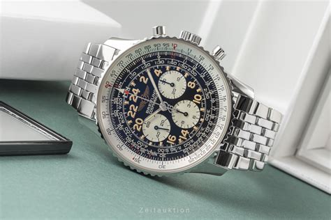 Breitling Navitimer Cosmonaute Chronograph Stahl Handaufzug Kal B