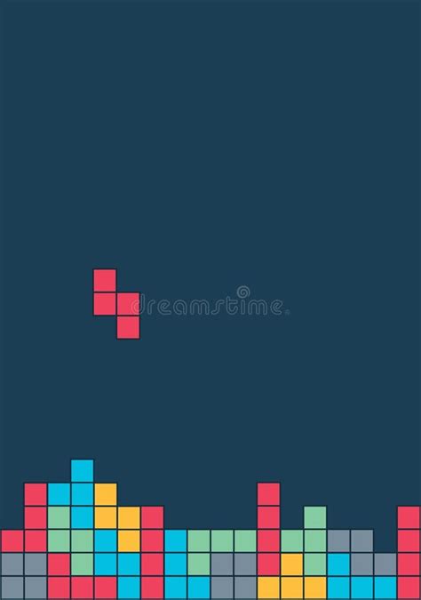 Vector Retro Game Pattern Background. Video Old Computer Game. Stock ...