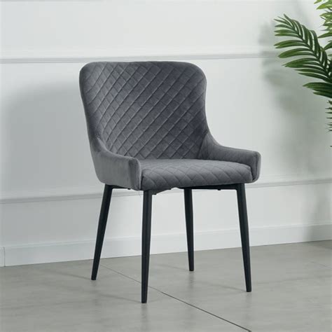 Bexley Dining Chair Grey Fab Home Interiors