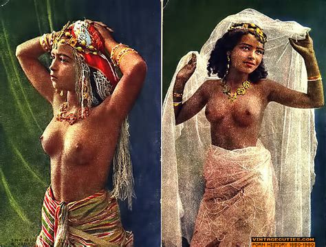 Almost Nude Vintgage Exotic Babes Exposing XXX Dessert Picture 10