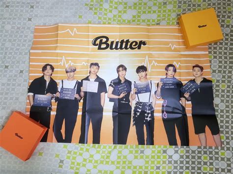 BTS Butter Official Folded Poster LIMITED Hobbies Toys