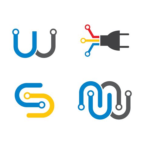 Wire logo images illustration 2153074 Vector Art at Vecteezy