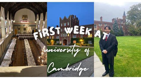 First Week At University Of Cambridge Freshers Week Matriculation