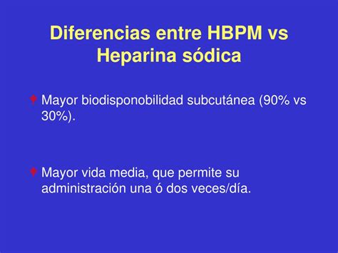 Ppt Heparinas De Bajo Peso Molecular Eficacia Costes Powerpoint