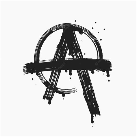 Premium Vector | Hand drawn flat design anarchy symbol