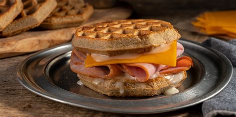 Ham And Cheese Waffle Sandwich Recipe Sargento