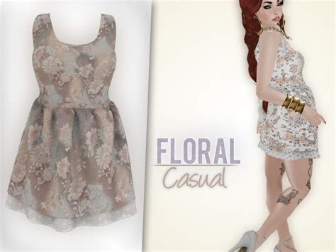 Second Life Marketplace Colorful Floral Casual