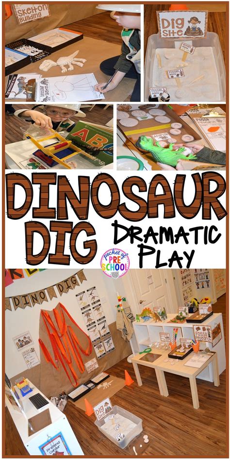 Dinosaur Dig Dramatic Play Pocket Of Preschool Dramatic Play Preschool Dinosaur Activities