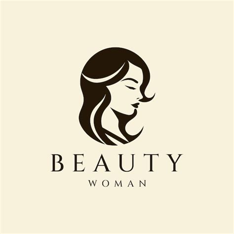 Beauté Femme Logo Design Illustration Vectorielle Vecteur Premium