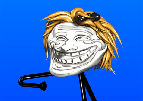 Archivo Stl Trollface Meme Femenino・diseño Imprimible En 3d Para