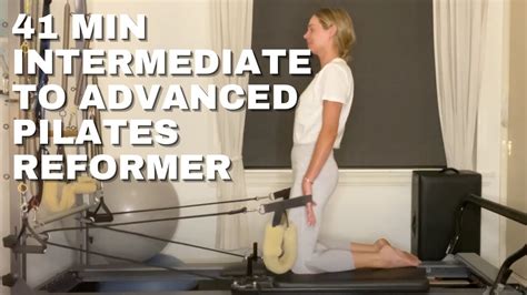 Minute Intermediate To Advanced Reformer Pilates Class Youtube