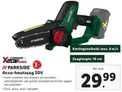 Parkside Accu Houtzaag V Aanbieding Bij Lidl