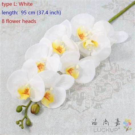 PLANTE ARTIFICIELLE type L White Orchidée papillon artificielle en