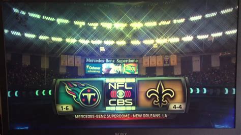 Nfl On Cbs Intro Titans Saints 2015 Youtube