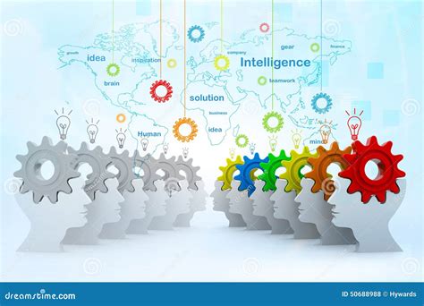 intelligence concept stock illustration illustration  head
