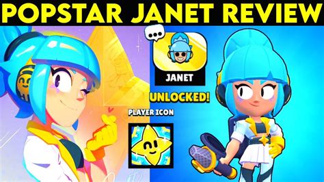 Popstar Janet Review Gameplay Brawl Stars Youtube