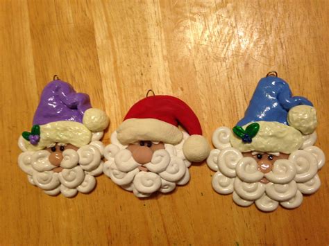 Handmade Clay Santa Tutorial Polymer Clay Christmas Christmas Clay