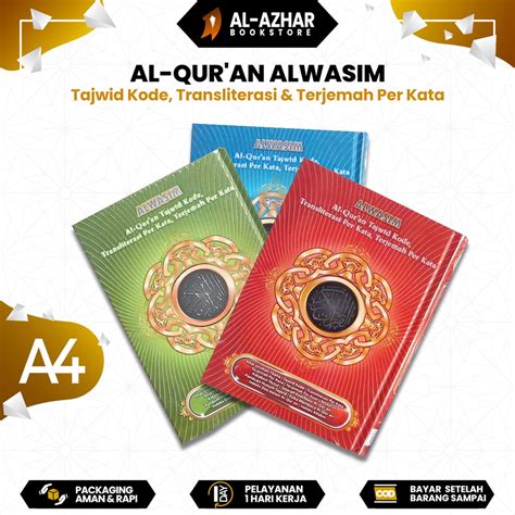 Jual Al Quran Al Wasim A4 Ukuran BESAR AlQuran Terjemah Per Kata