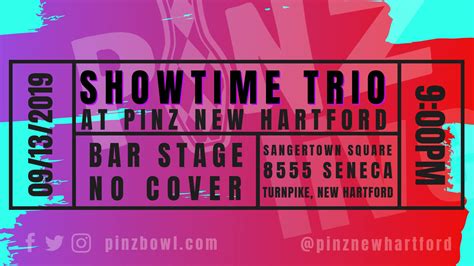 Showtime Trio At Pinz Sangertown Square