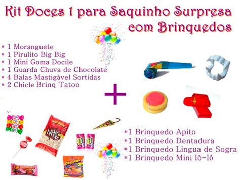 Doces Para Saquinho Surpresa Lista Revoeduca