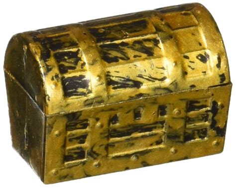 Pirate Treasure Chest Vintage Treasures Collection Storage Box Gold ...