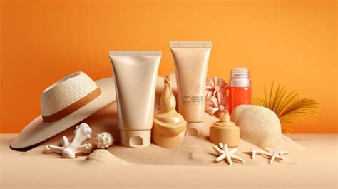Premium Ai Image Summer Skincare Stylish