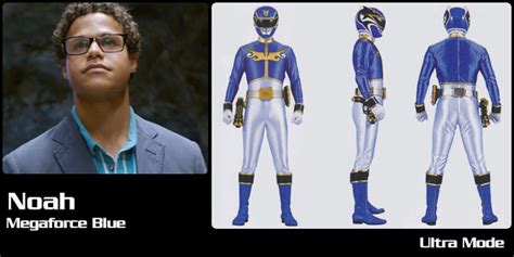 Noah Carver Megaforce Blue Ranger Power Rangers Megaforce